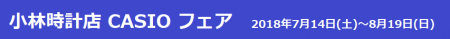 カシオ フェア開催